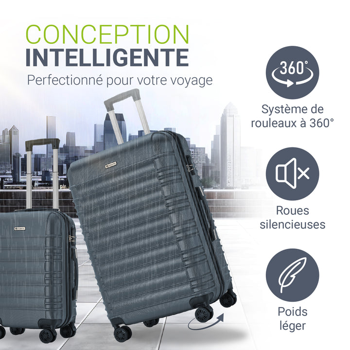Ensemble de valises rigides Rome