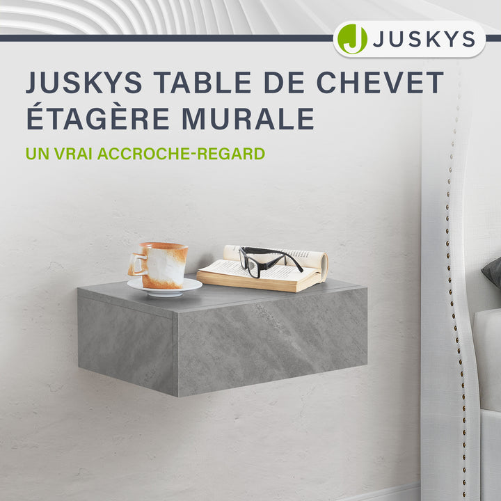 Lot de 2 tables de nuit suspendues