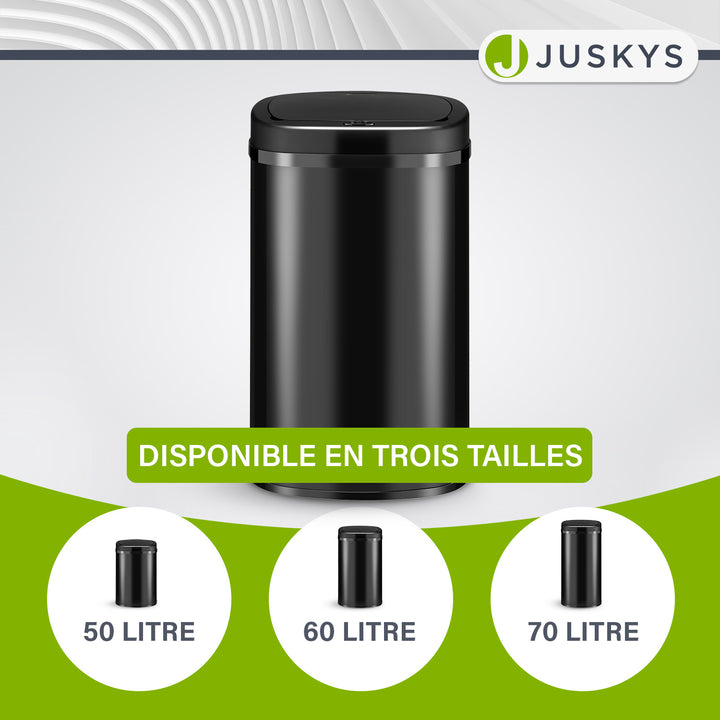 Poubelle rectangulaire avec capteur
