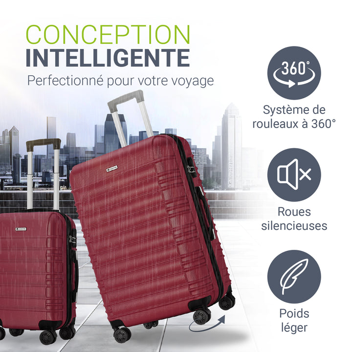 Ensemble de valises rigides Rome