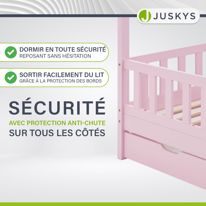 Lit enfant Marli 90 x 200 cm avec sommier