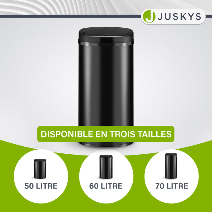 Poubelle rectangulaire avec capteur