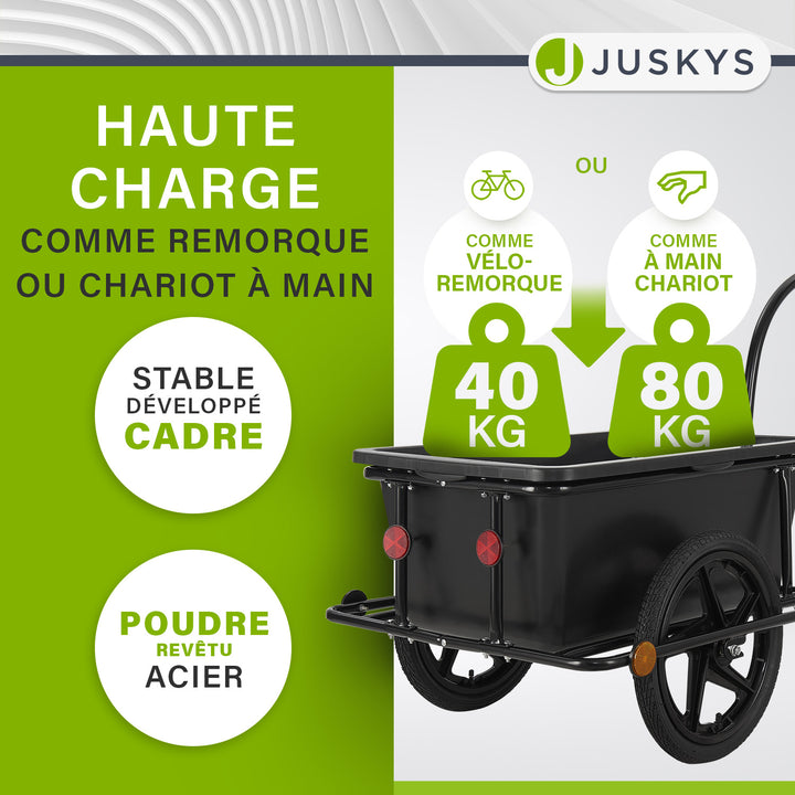 Remorque de transport / remorque à vélo 90 litres