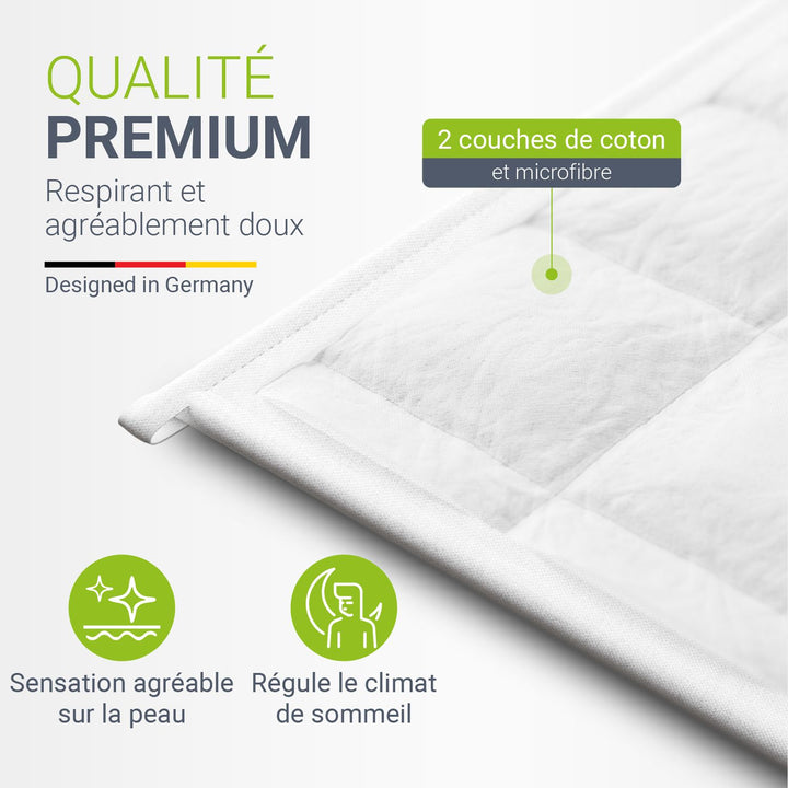 Couverture lestée 135x200 cm pour un meilleur sommeil