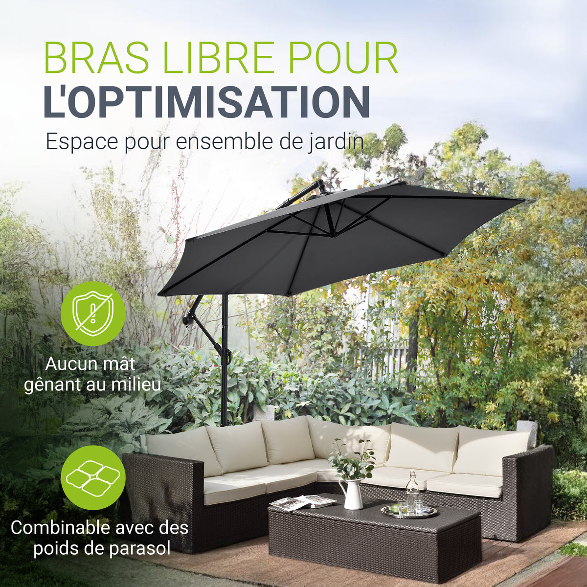Parasol suspendu Brésil