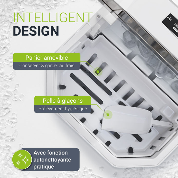 Machine à glaçons avec système autonettoyant IceOracle