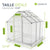 Serre en aluminium avec fondation