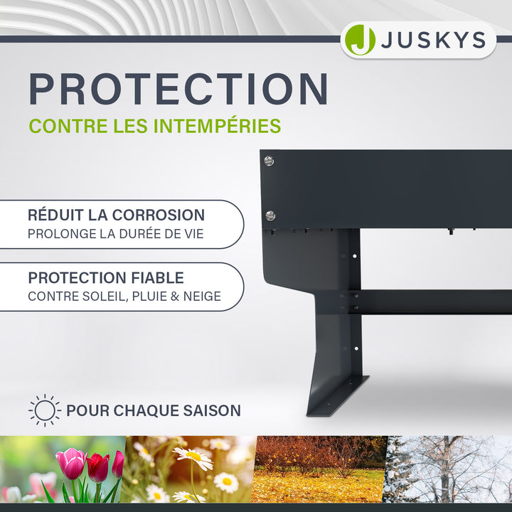 Garage pour tondeuse à gazon robotisée avec jardinière