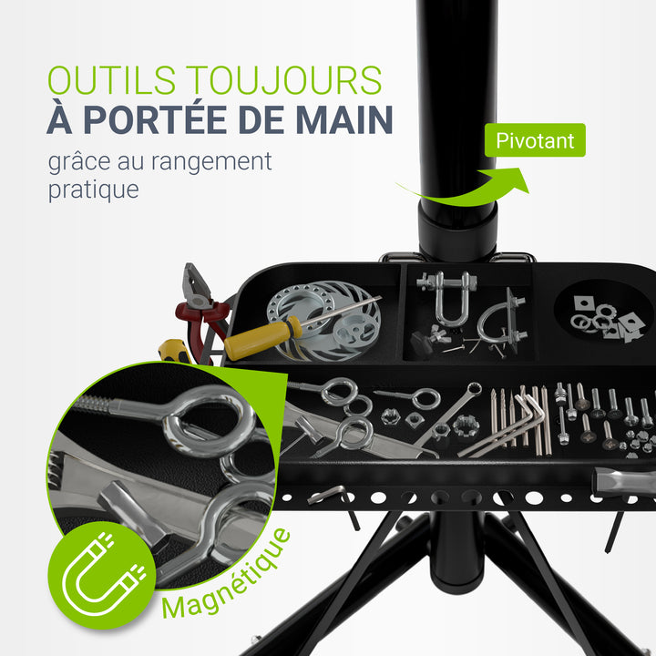 Support de réparation de vélo pliable