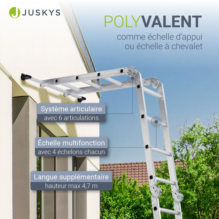 Échelle multifonctionnelle en aluminium