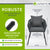 Ensemble de 2 chaises en corde