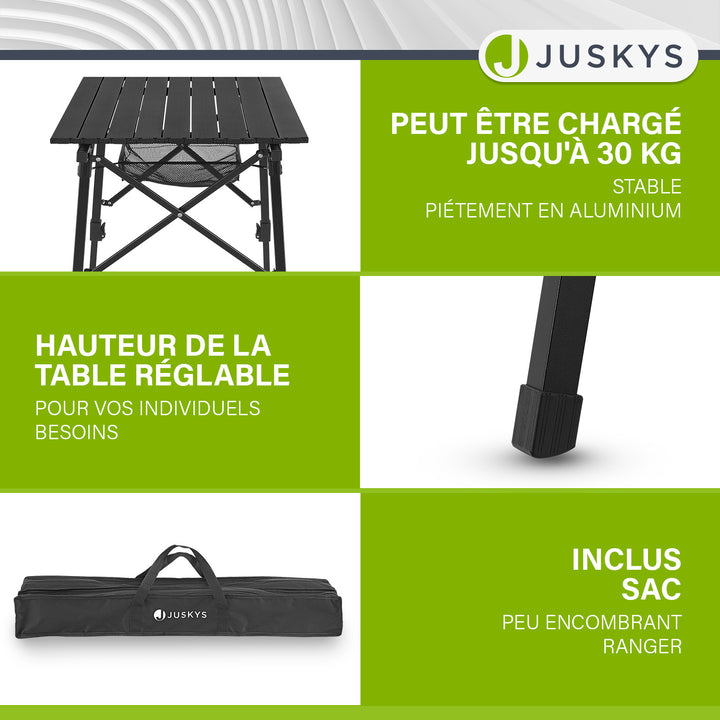 Table de camping pliable Picco