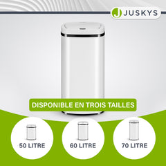 Poubelle rectangulaire avec capteur