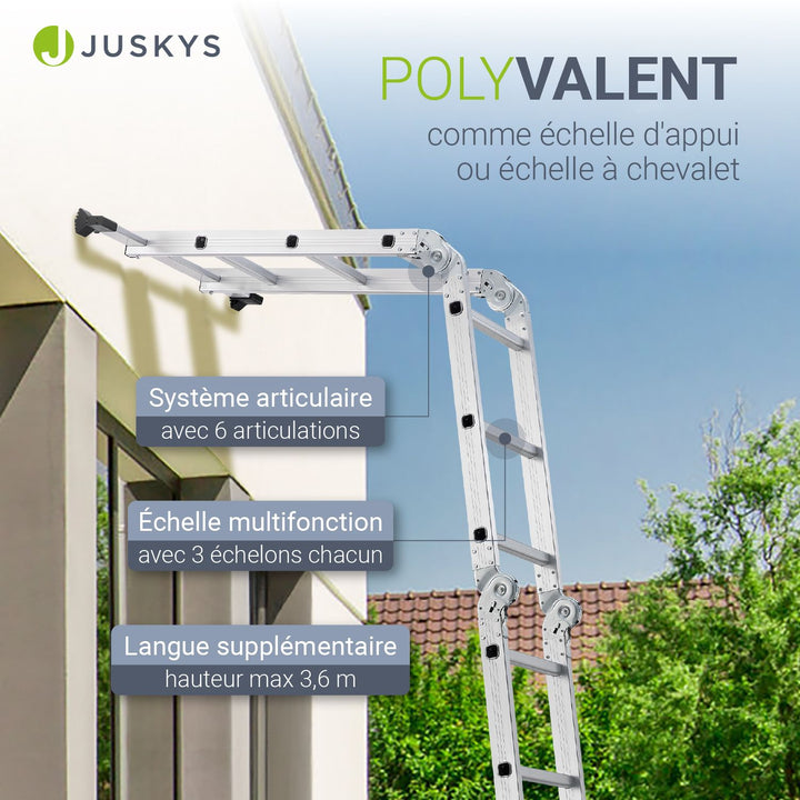 Échelle multifonctionnelle en aluminium