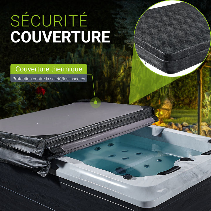 Oasis de bain à remous extérieur