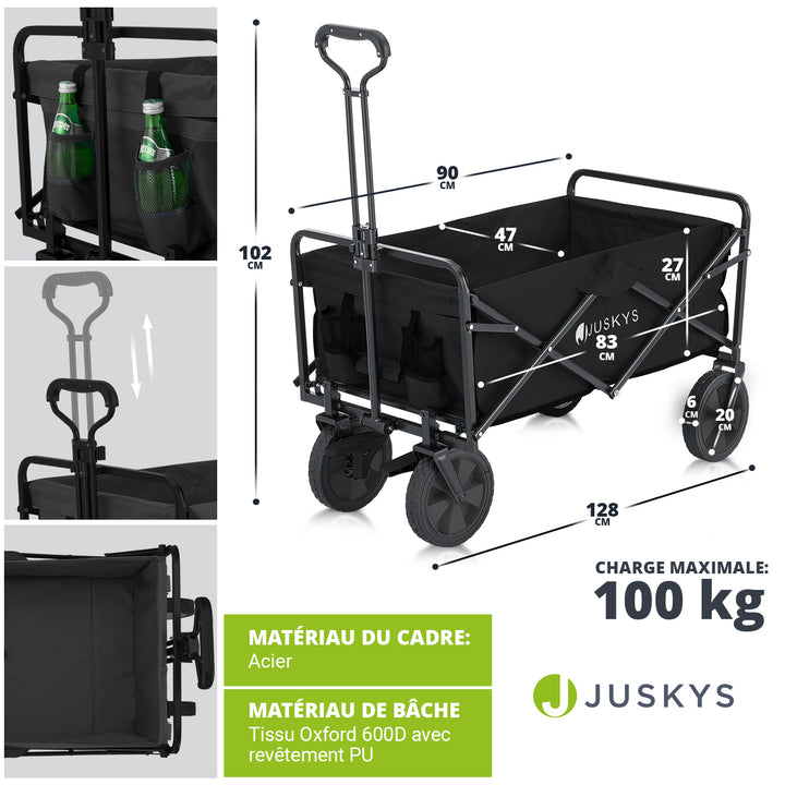 chariot à main pliable