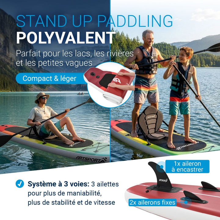 Set de planche de stand up paddle - Kayak