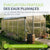 Serre en aluminium avec fondation