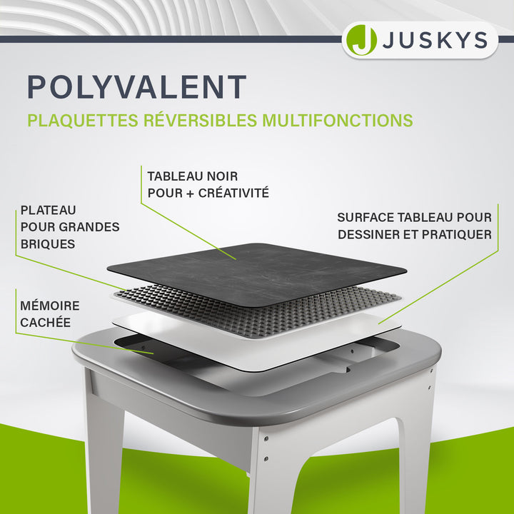 Table de jeu avec deux chaises Milou