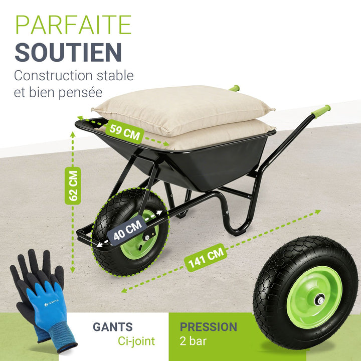 Brouette de jardin 100 L