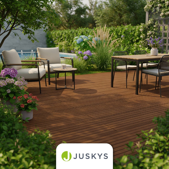 Lames de terrasse en WPC Teck