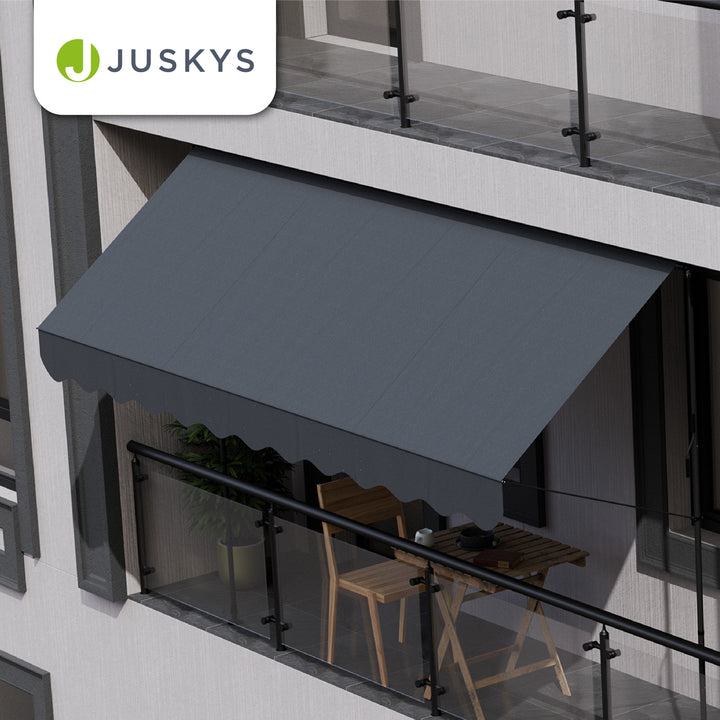 Store de balcon à pince Kapstadt – avec manivelle, jusqu'à 400 cm