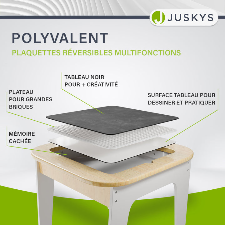 Table de jeu avec deux chaises Milou