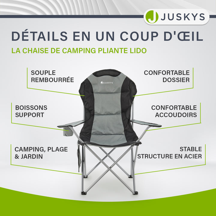 Chaise de camping Lido