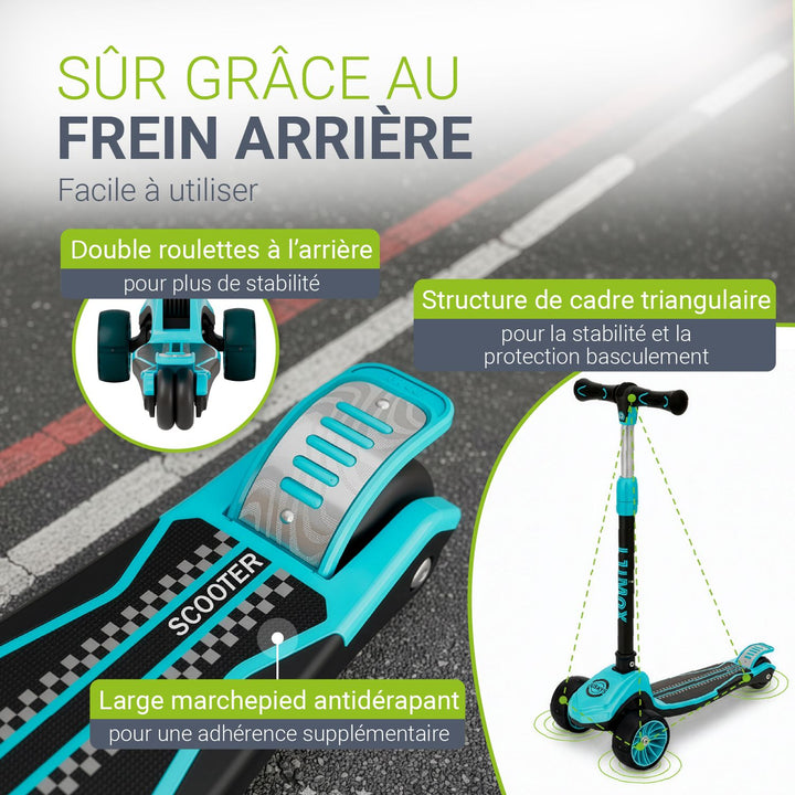 Trottinettes pour enfants pour des aventures en toute sécurité
