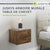 Table de chevet murale suspendue
