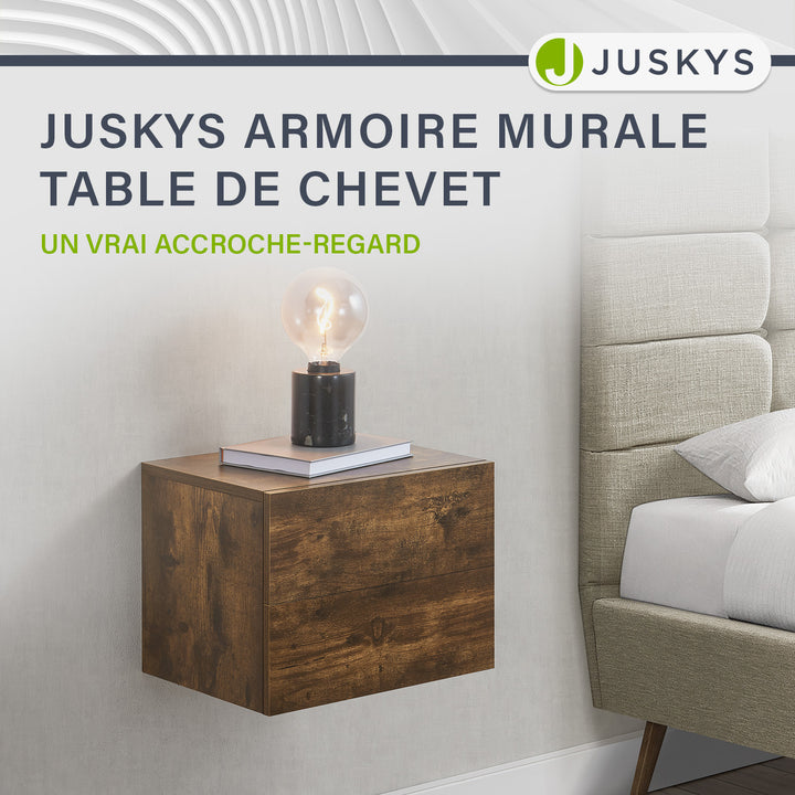 Table de chevet murale suspendue