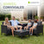 Salon de jardin pour 4 personnes Santorin