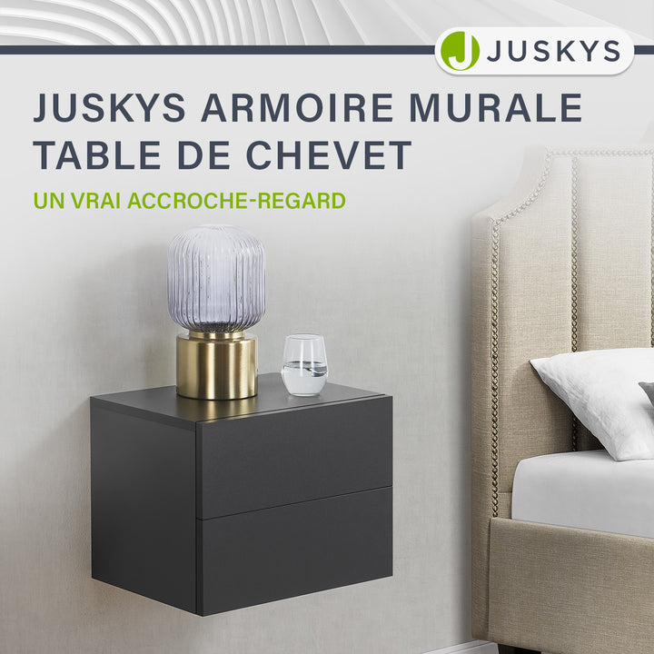 Table de chevet murale suspendue