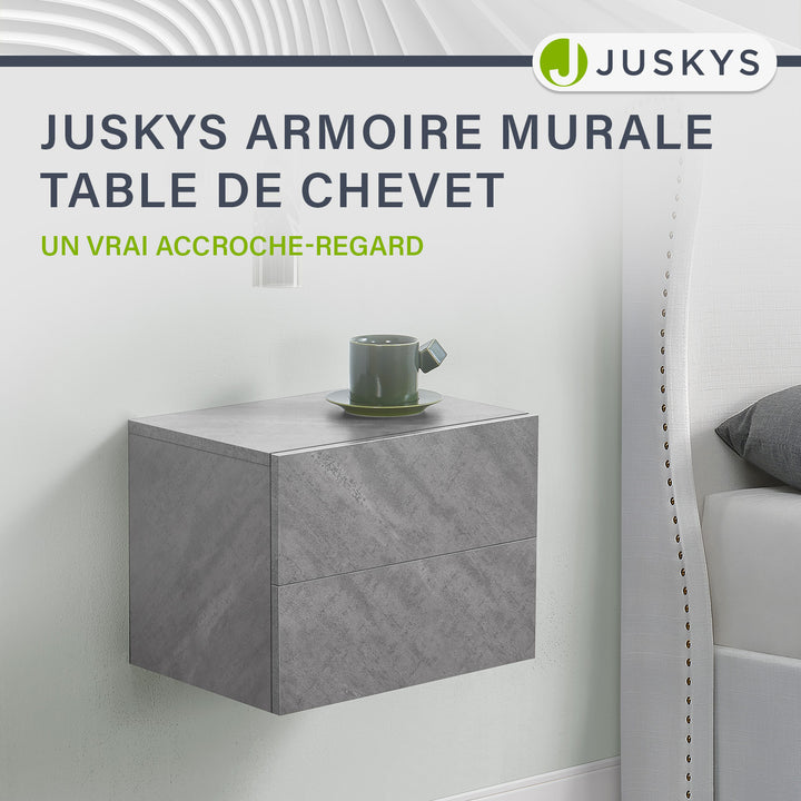 Table de chevet murale suspendue