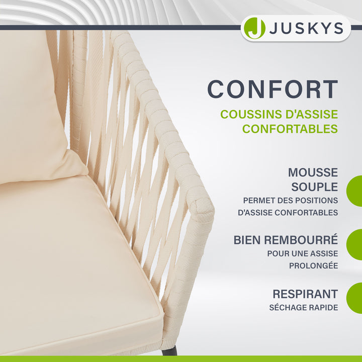 Ensemble de 2 chaises en corde