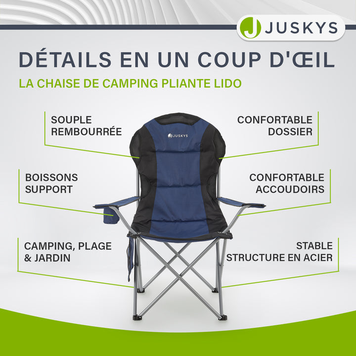 Chaise de camping Lido