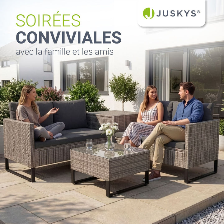 Salon de jardin pour 4 personnes Santorin