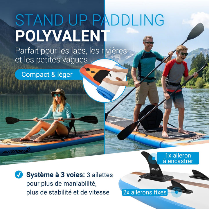 Set de planche de stand up paddle - Kayak