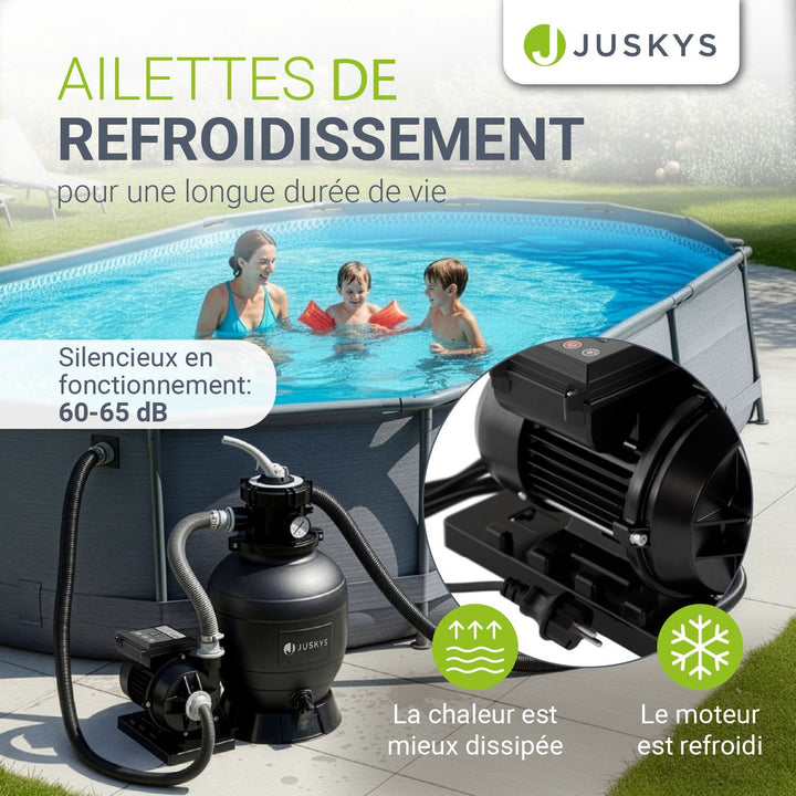 Système de filtration à sable pour piscines jusqu'à 30 000 litres