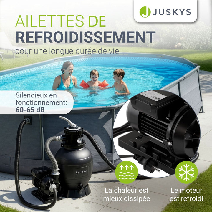 Système de filtration à sable pour piscines jusqu'à 30 000 litres