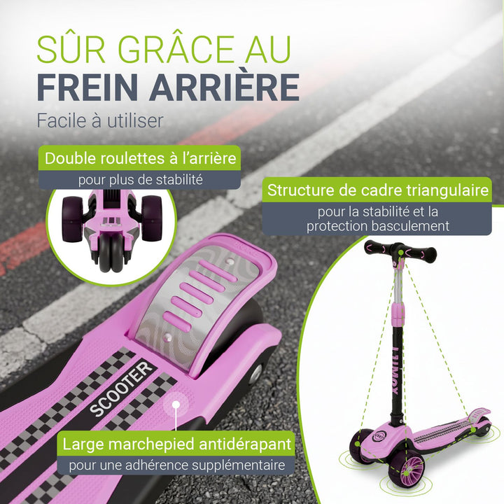 Trottinettes pour enfants pour des aventures en toute sécurité