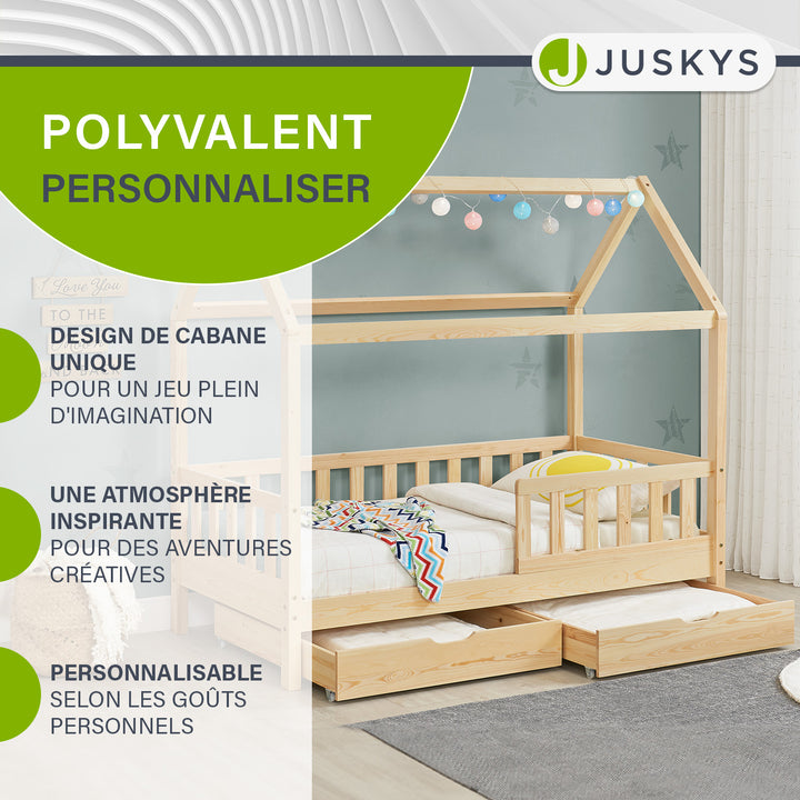 Lit enfant Marli 90 x 200 cm avec sommier