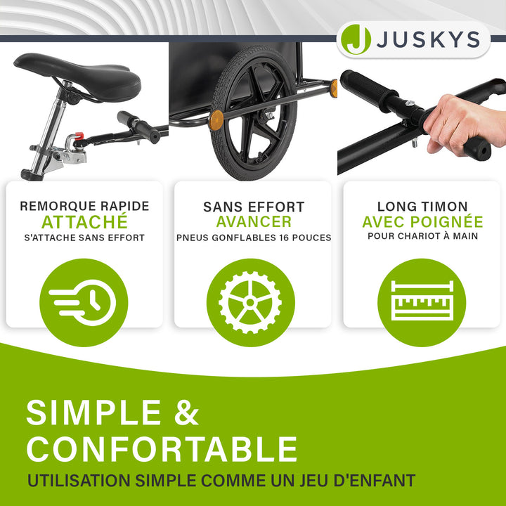 Remorque de transport / remorque à vélo 90 litres