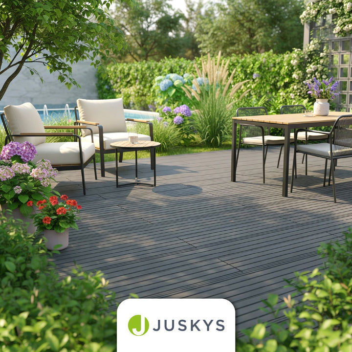 Lames de terrasse en WPC grises
