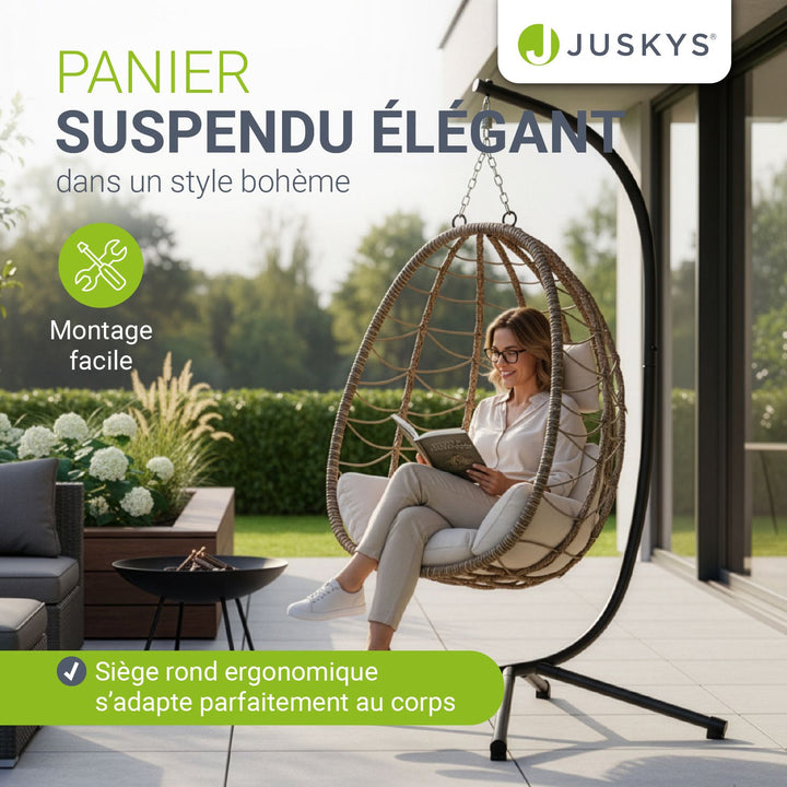 Chaise suspendue Aria avec cadre