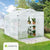 Serre en aluminium avec fondation