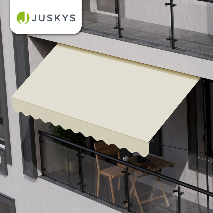 Store de balcon à pince Kapstadt – avec manivelle, jusqu'à 400 cm
