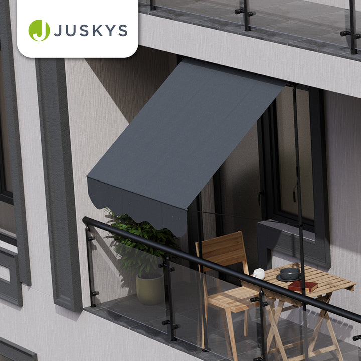 Store de balcon à pince Kapstadt – avec manivelle, jusqu'à 400 cm
