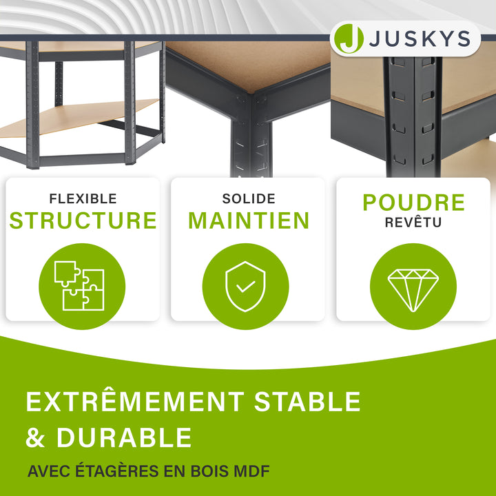Étagère d'angle Corner Easy 160 x 75 x 40-75 cm