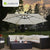 Parasol déporté à LED Brésil
